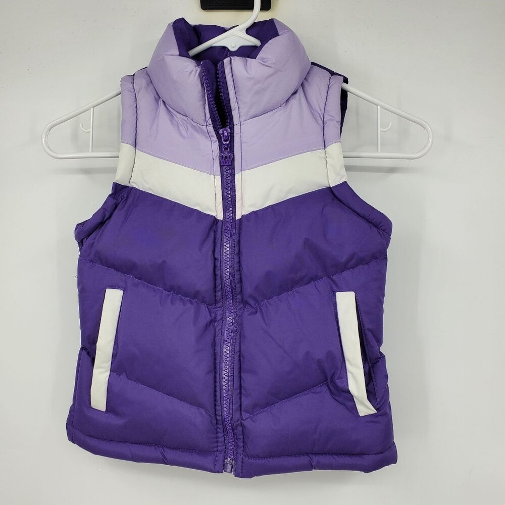 Beverly Hills Princess Purple Girl's Winter‎ Puffer Vest Size 4